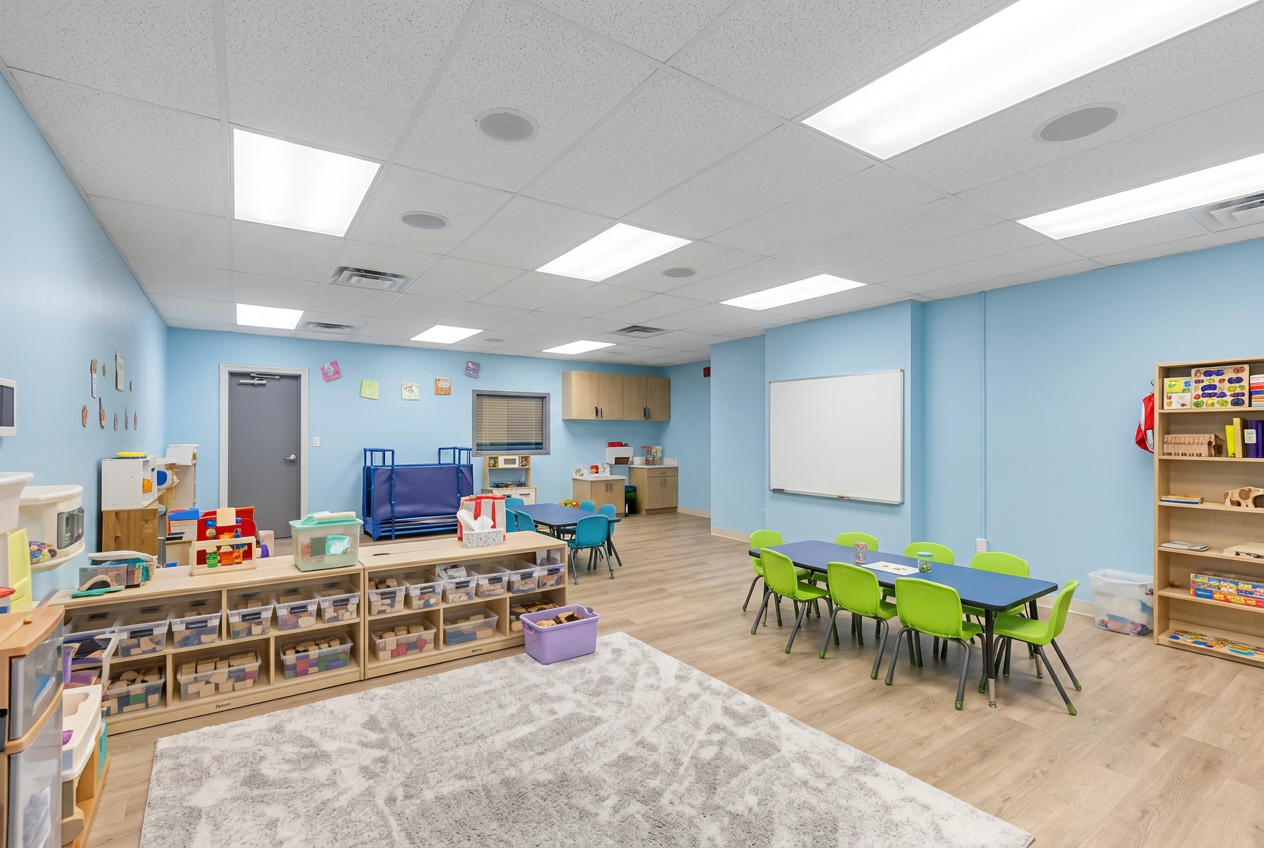 Open play and reading space at Banana Tree Daycare